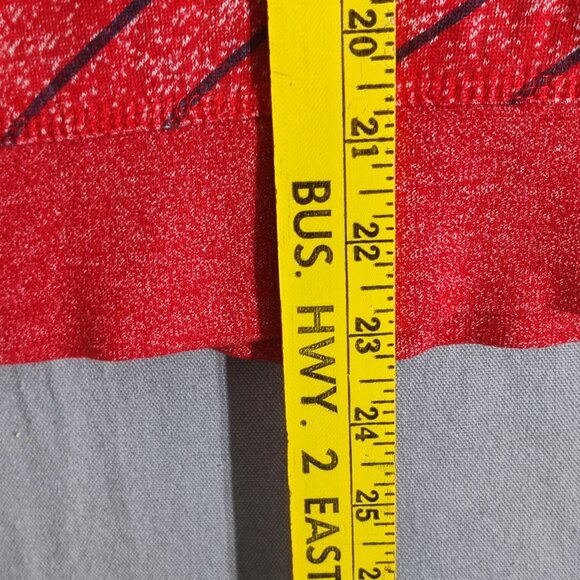 Volcom full zip hoodie women's size M (12) red with black stripes logo patch - Picture 12 of 13